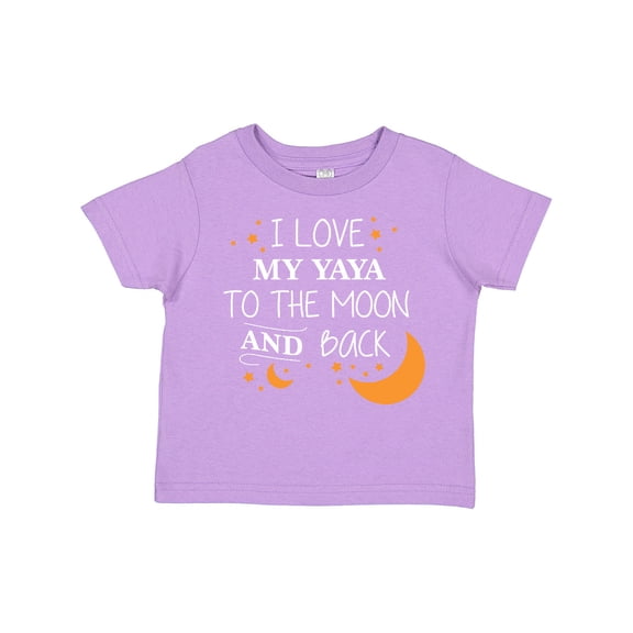 Inktastic I Love My Yaya to the Moon and Back Boys or Girls Toddler T-Shirt