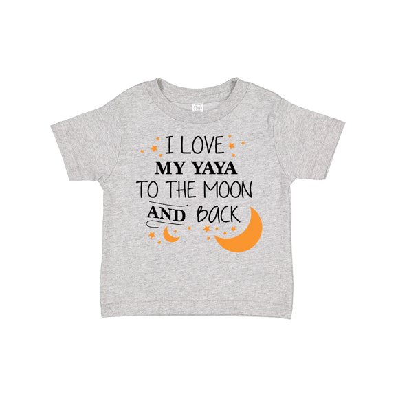 Inktastic I Love My Yaya to the Moon and Back Boys or Girls Toddler T-Shirt