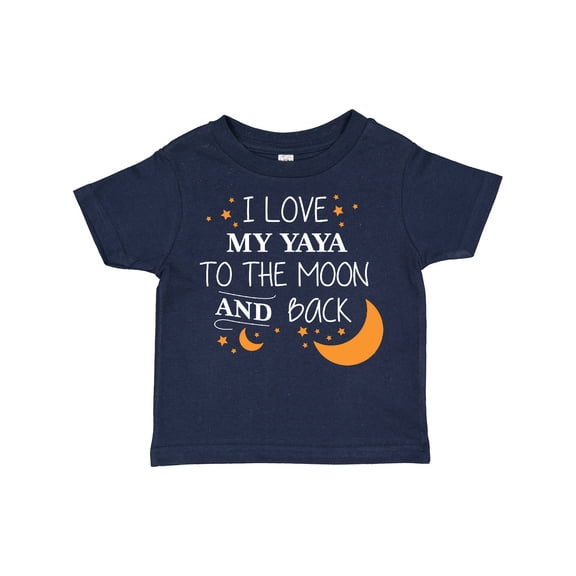 Inktastic I Love My Yaya to the Moon and Back Boys or Girls Toddler T-Shirt