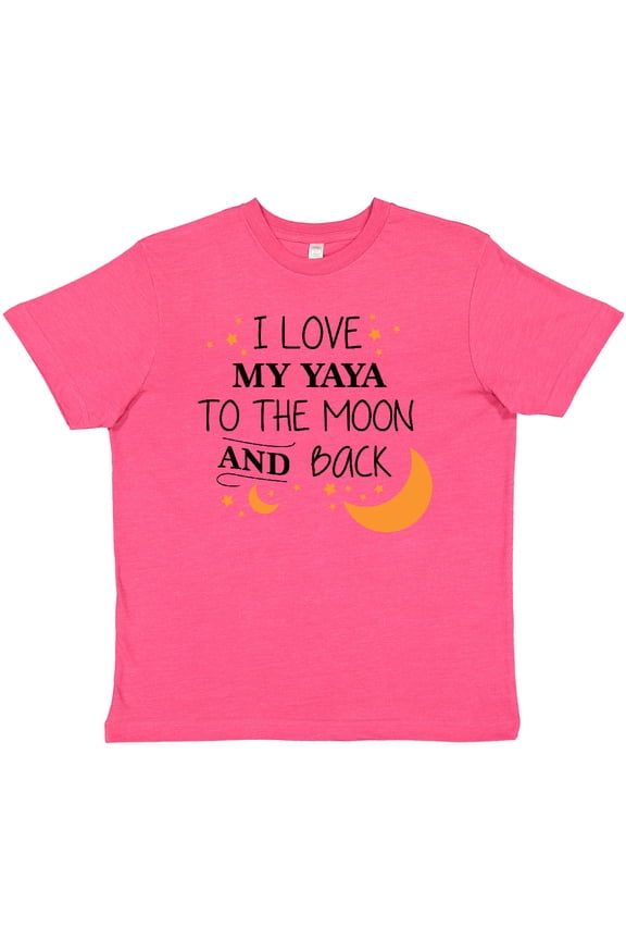 I Love My Yaya to the Moon and Back Youth T-Shirt