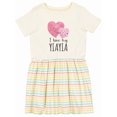 thumbnail image 1 of Inktastic I Love My Yiayia Girls Toddler Dress, 1 of 5