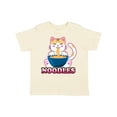 thumbnail image 1 of Inktastic I Love Noodles with Cat Illustration Boys or Girls Toddler T-Shirt, 1 of 5