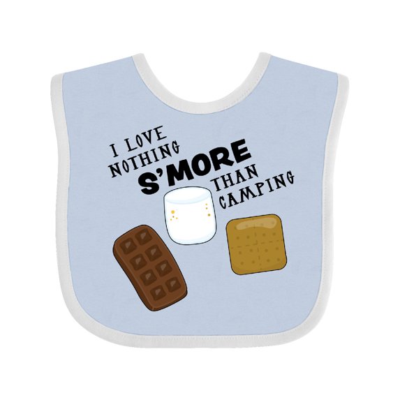 Inktastic I Love Nothing S'more Than Camping Boys or Girls Baby Bib