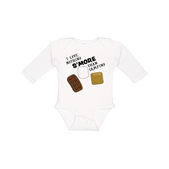 Inktastic I Love Nothing S'more Than Camping Boys or Girls Long Sleeve Baby Bodysuit