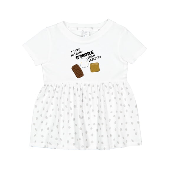 Inktastic I Love Nothing S'more Than Camping Girls Baby Dress