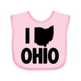 thumbnail image 1 of Inktastic I Love Ohio with State Silhouette Boys or Girls Baby Bib, 1 of 4