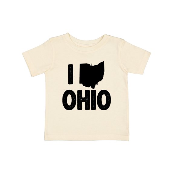 Inktastic I Love Ohio with State Silhouette Boys or Girls Baby T-Shirt