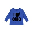 thumbnail image 1 of Inktastic I Love Ohio with State Silhouette Boys or Girls Long Sleeve Toddler T-Shirt, 1 of 5