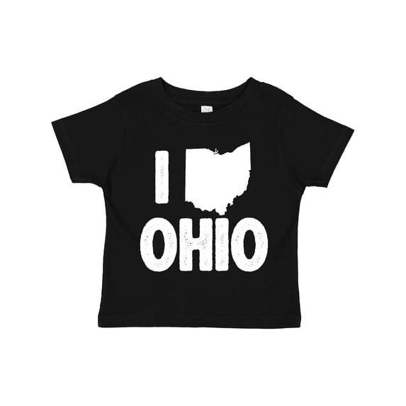 Inktastic I Love Ohio with State Silhouette Boys or Girls Toddler T-Shirt