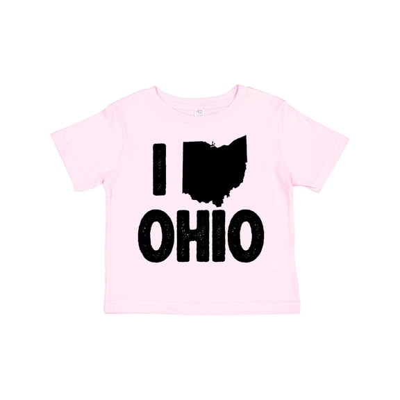 Inktastic I Love Ohio with State Silhouette Boys or Girls Toddler T-Shirt