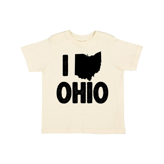 Inktastic I Love Ohio with State Silhouette Boys or Girls Toddler T-Shirt