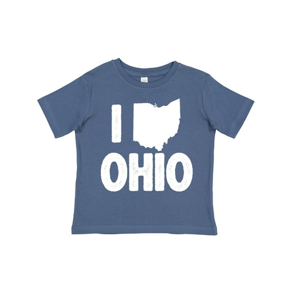 Inktastic I Love Ohio with State Silhouette Boys or Girls Toddler T-Shirt