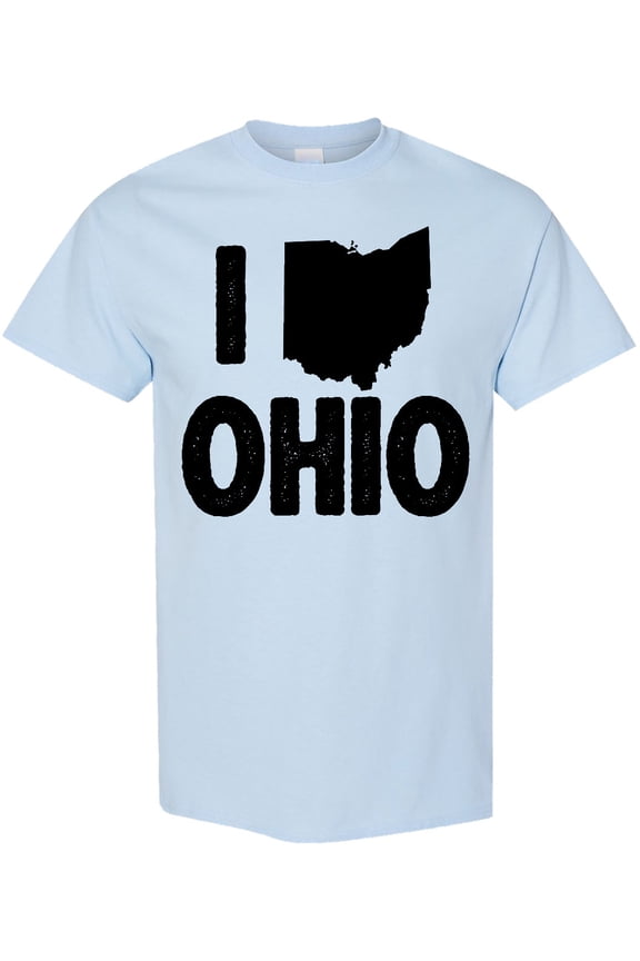 I Love Ohio with State Silhouette T-Shirt