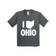 thumbnail image 1 of Inktastic I Love Ohio with State Silhouette Youth T-Shirt, 1 of 5