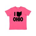 thumbnail image 1 of Inktastic I Love Ohio with State Silhouette Youth T-Shirt, 1 of 5