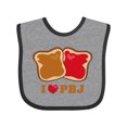 thumbnail image 1 of Inktastic I Love Pbj 2 Boys or Girls Baby Bib, 1 of 4