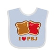 thumbnail image 1 of Inktastic I Love Pbj 2 Boys or Girls Baby Bib, 1 of 4