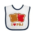 thumbnail image 1 of Inktastic I Love Pbj 2 Boys or Girls Baby Bib, 1 of 4