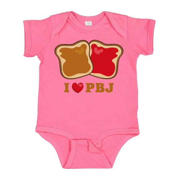 Inktastic I Love Pbj 2 Boys or Girls Baby Bodysuit