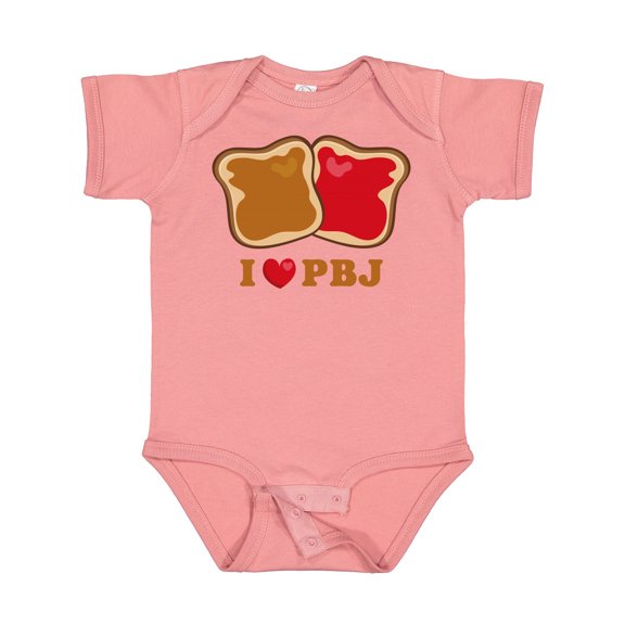 Inktastic I Love Pbj 2 Boys or Girls Baby Bodysuit