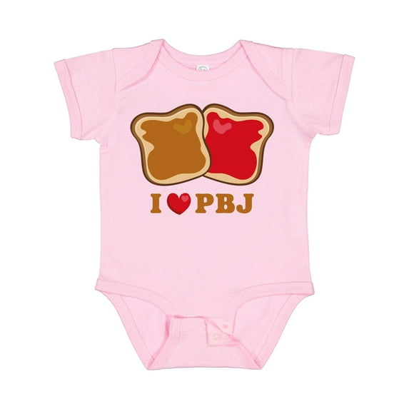 Inktastic I Love Pbj 2 Boys or Girls Baby Bodysuit