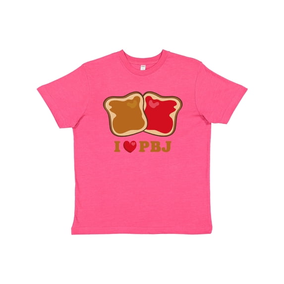 Inktastic I Love PBJ 2 Youth T-Shirt