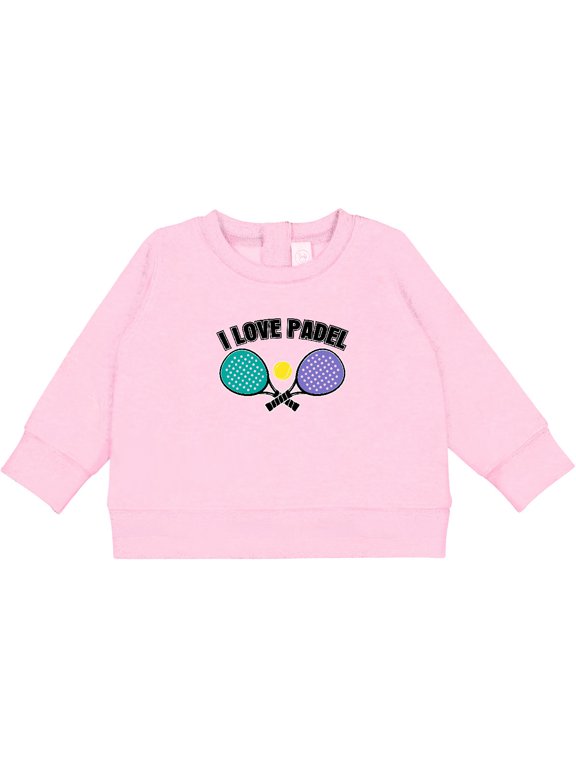 I Love Padel Sports Quote Baby Sweatshirt