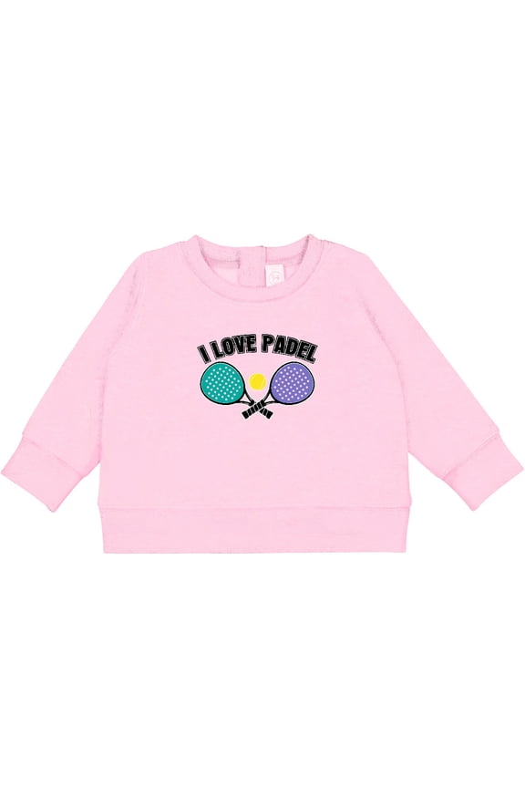I Love Padel Sports Quote Baby Sweatshirt