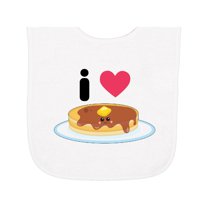 Inktastic I Love Pancakes Baby Terry Cloth Bib