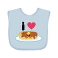 thumbnail image 1 of Inktastic I Love Pancakes Boys or Girls Baby Bib, 1 of 4