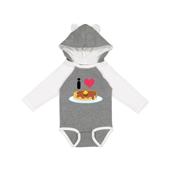 Inktastic I Love Pancakes Boys or Girls Long Sleeve Baby Bodysuit