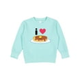 thumbnail image 1 of Inktastic I Love Pancakes Toddler Sweatshirt, 1 of 4