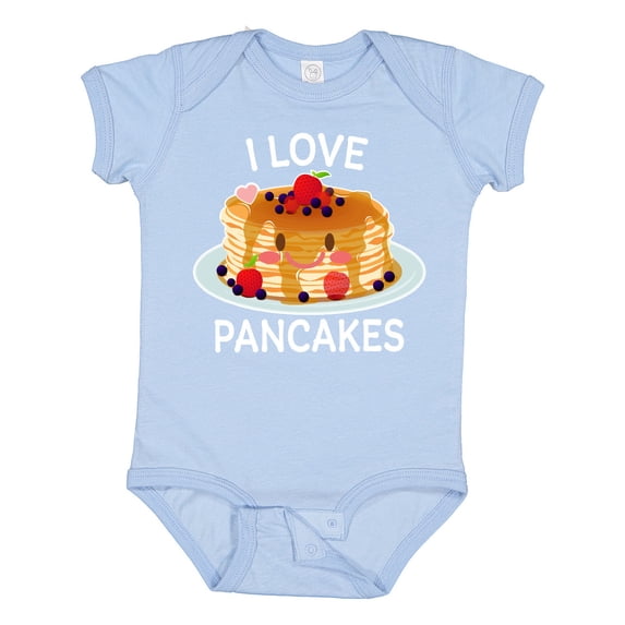 Inktastic I Love Pancakes with Cute Stack of Pancakes Boys or Girls Baby Bodysuit