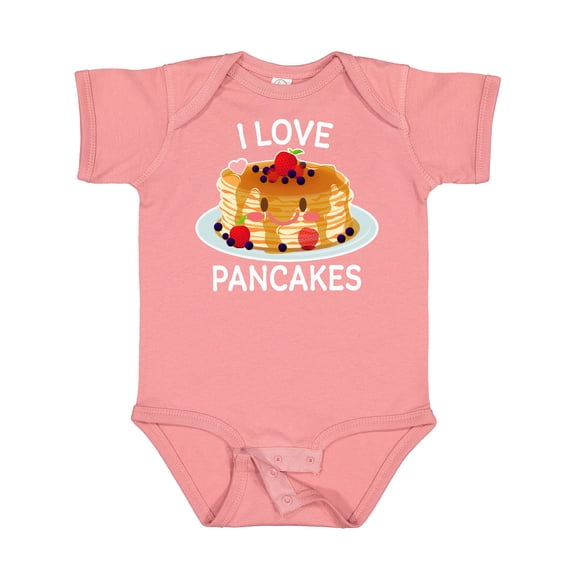 Inktastic I Love Pancakes with Cute Stack of Pancakes Boys or Girls Baby Bodysuit