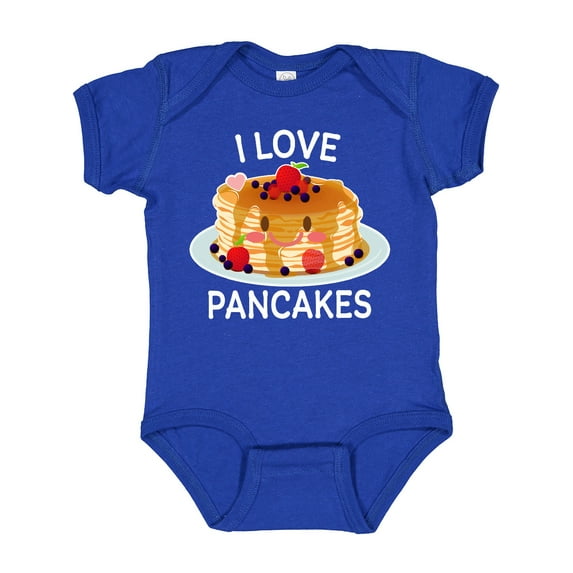 Inktastic I Love Pancakes with Cute Stack of Pancakes Boys or Girls Baby Bodysuit