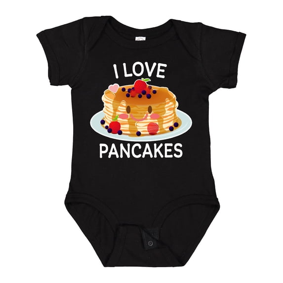 Inktastic I Love Pancakes with Cute Stack of Pancakes Boys or Girls Baby Bodysuit