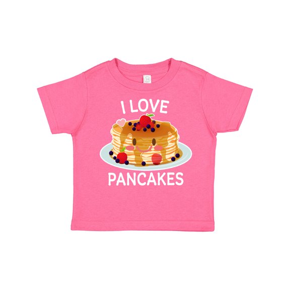 Inktastic I Love Pancakes with Cute Stack of Pancakes Boys or Girls Toddler T-Shirt