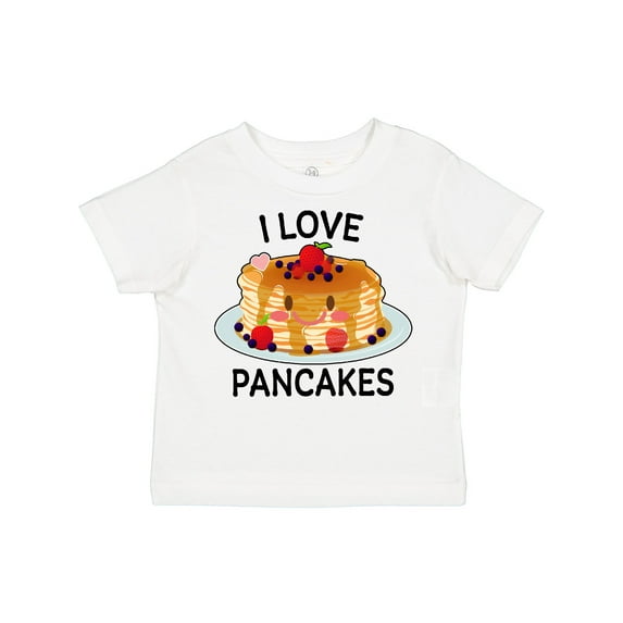 Inktastic I Love Pancakes with Cute Stack of Pancakes Boys or Girls Toddler T-Shirt