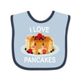 thumbnail image 1 of Inktastic I Love Pancakes with Cute Stack of Pancakes Gift Baby Boy or Baby Girl Bib, 1 of 3