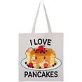 thumbnail image 1 of Inktastic I Love Pancakes with Cute Stack of Pancakes Tote Bag, 1 of 4
