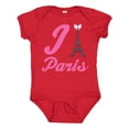 thumbnail image 1 of Inktastic I Love Paris Eiffel Tower Girls Baby Bodysuit, 1 of 5