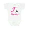 thumbnail image 1 of Inktastic I Love Paris Eiffel Tower Girls Baby Bodysuit, 1 of 5