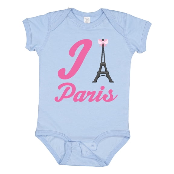 Inktastic I Love Paris Eiffel Tower Girls Baby Bodysuit