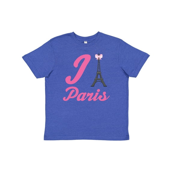 Inktastic I Love Paris Eiffel Tower Youth T-Shirt