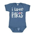 thumbnail image 1 of Inktastic I Love Paris French Flag Heart Boys or Girls Baby Bodysuit, 1 of 5