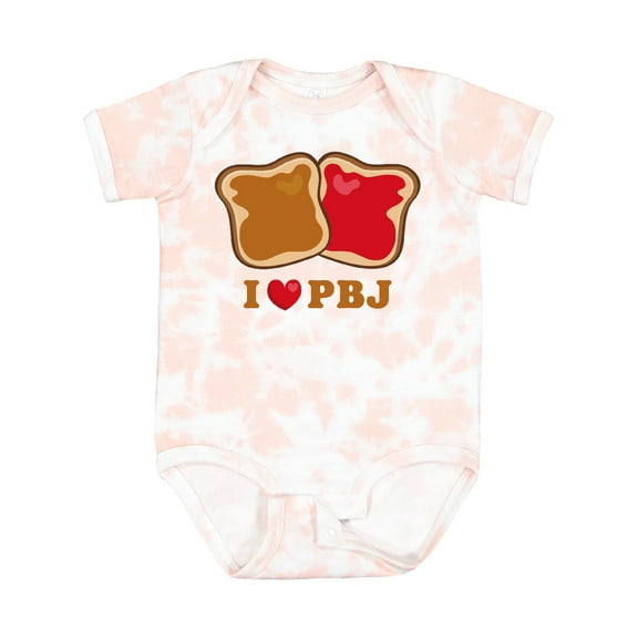 Inktastic I Love Pbj 2 Boys or Girls Baby Bodysuit