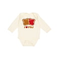 thumbnail image 1 of Inktastic I Love Pbj 2 Boys or Girls Long Sleeve Baby Bodysuit, 1 of 5