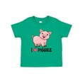 thumbnail image 1 of Inktastic I Love Piggies- Cute Pig Boys or Girls Baby T-Shirt, 1 of 5