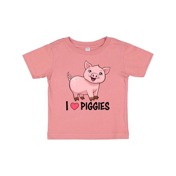 Inktastic I Love Piggies- Cute Pig Boys or Girls Baby T-Shirt