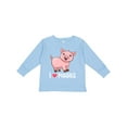 thumbnail image 1 of Inktastic I Love Piggies Cute Pig Boys or Girls Long Sleeve Toddler T-Shirt, 1 of 5